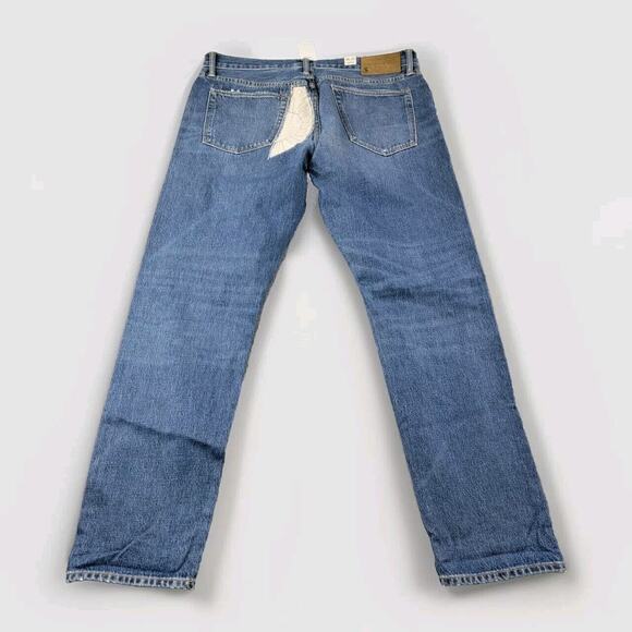 Todd Snyder Slim Fit Patched American Selvedge Denim Jeans 36x32 - Picture 2 of 16
